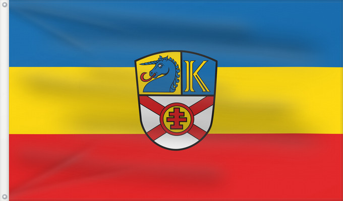 Bandera, con dos ojales metálicos y lado del asta reforzado: Tapfheim (Bayerisch-Schwaben)