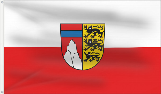 Bandera, con dos ojales metálicos y lado del asta reforzado: Oberallgäu (Kreis)