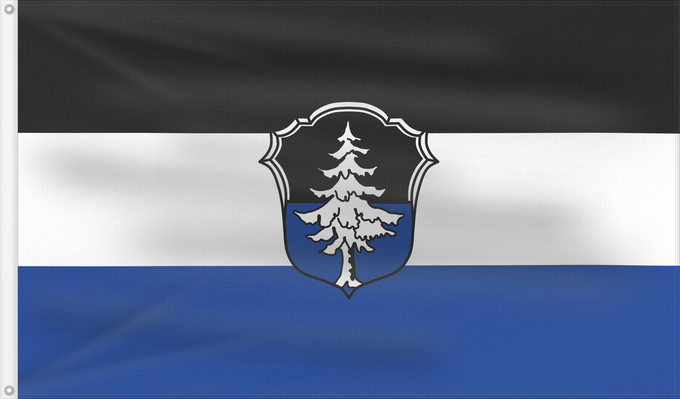 Flag, with two metal eyelets and reinforced hoist: Bad Hindelang, M (Allgäu)