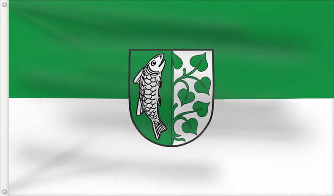 Flag, with two metal eyelets and reinforced hoist: Immenstadt i.Allgäu, St (Allgäu)