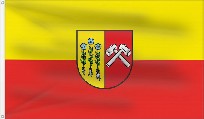 Flag, with two metal eyelets and reinforced hoist: Sonthofen, St (Allgäu)