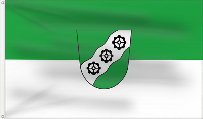 Flag, with two metal eyelets and reinforced hoist: Wertach, M (Allgäu)