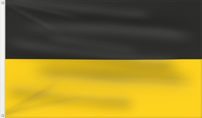 Bandera, con dos ojales metálicos y lado del asta reforzado: Baden-Württemberg