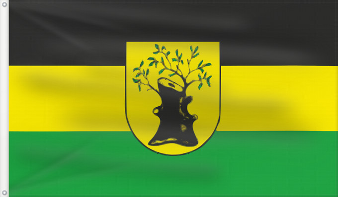 Flag, with two metal eyelets and reinforced hoist: Apolda Hissflagge	Hissflagge von Apolda