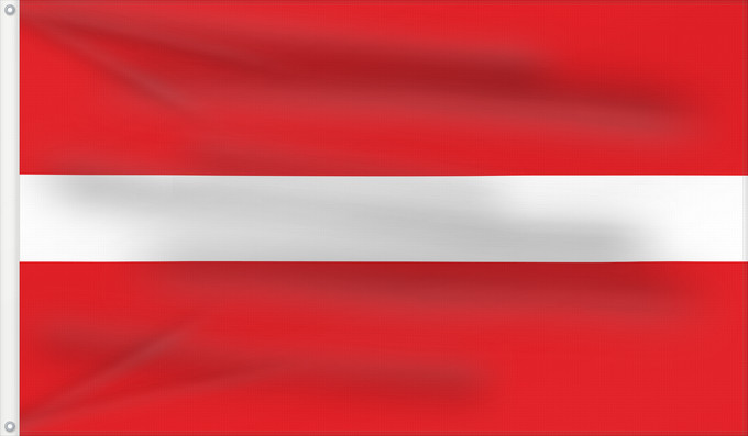 Flag, with two metal eyelets and reinforced hoist: Brandenburg  1945-1952	Brandenburg (1945-1952)	Brandebourg (1945-1952)	Brandeburgo (1945-1952)	Civil flag of Brandenburg  1945-1952