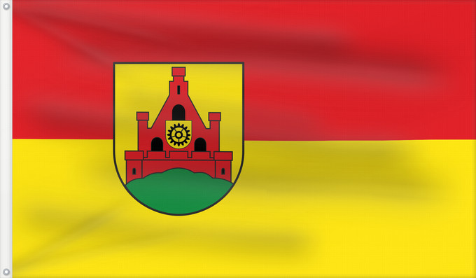 Flag, with two metal eyelets and reinforced hoist: Gevelsberg Town of Gevelsberg Stadt Gevelsberg