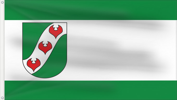 Bandera, con dos ojales metálicos y lado del asta reforzado: Löhne It is easy to put a border around this flag image Stadt Löhne, Deutschland