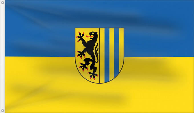 Flag, with two metal eyelets and reinforced hoist: Leipzig	City of Leipzig	Stadt Leipzig