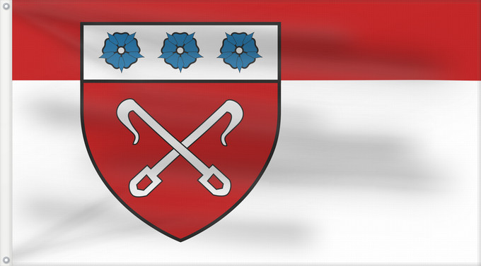 Flagge, mit zwei Metallösen und verstärktem Besatzband: Rahden Rahden, Germany