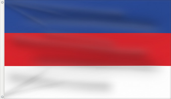 Bandera, con dos ojales metálicos y lado del asta reforzado: Sorbs	Sorbs  1842	Sorbes (1842)	Sorbos (1842)	Sorben	Sorb (1842)	Serbołużyczan	Serbska chórgoj	Serbska chorhoj	Vun de Sorben	Sorb