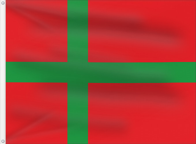 Flag, with two metal eyelets and reinforced hoist: Denmark Bornholm Unofficial flag of Bornholm Denmark Bornholm (non officiel) Bornholm (no oficial) Bornholm (inoffiziell) Bornholm (non ufficiale)