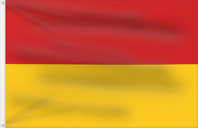 Flagge, mit zwei Metallösen und verstärktem Besatzband: Provincia Azuay Azuay Province Province de l'Azuay Província Azuay Ecuador Provinz Azuay Provincia di Azuay