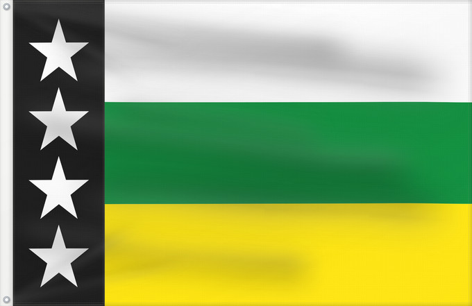 Bandera, con dos ojales metálicos y lado del asta reforzado: Provincia Orellana	Orellana Province	Province d'Orellana	Provincia de Orellana	Provinz Orellana	Provincia di Orellana