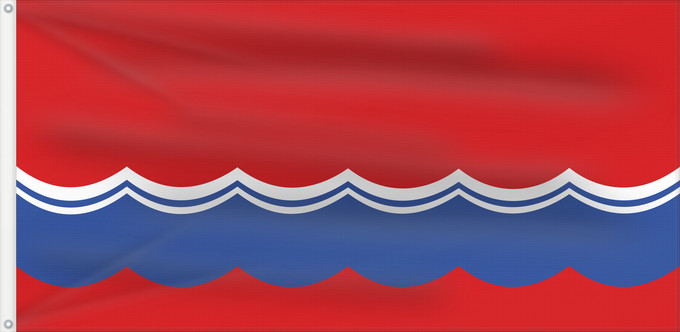 Flag, with two metal eyelets and reinforced hoist: Estonian Soviet Socialist Republic reverse Eesti NSV lipp, tagakülg Флаг Эстонской ССР