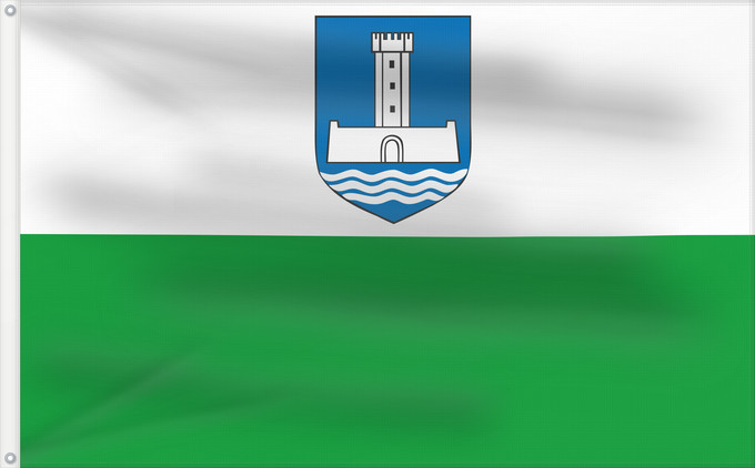 Bandiera, con due occhielli metallici e lato dell'asta rinforzato: Et-Järva maakond Järva County Comté de Järva Condado de Järva Contea di Järva