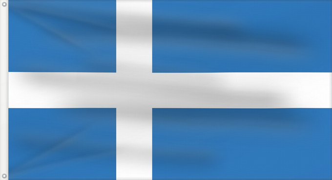 Flagge, mit zwei Metallösen und verstärktem Besatzband: Et-Parnu	Pärnu, EstoniaPANTONE 300CV + white	Pärnu