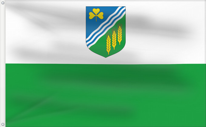 Flag, with two metal eyelets and reinforced hoist: Jõgevamaa lipp