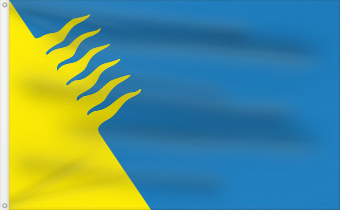 Drapeau, avec deux œillets métalliques et guindant renforcé : Kohtla-Jarve	Kohtla-Järve town, Estonia	Kohtla-Järve	Kohtla-Järve lipp, Eesti	Флаг города Кохтла-Ярве  Эстония
