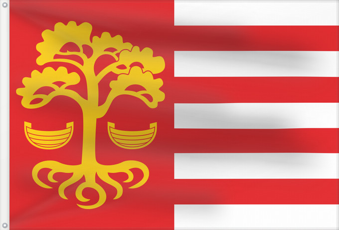 Drapeau, avec deux œillets métalliques et guindant renforcé : Loksa	Loksa lipp