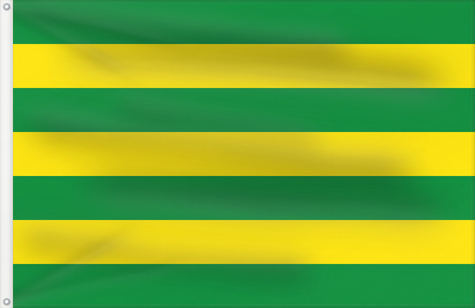 Drapeau, avec deux œillets métalliques et guindant renforcé : Nissi	Municipal flag of Nissi  Estonia