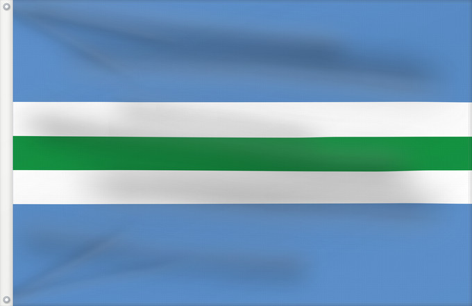 Drapeau, avec deux œillets métalliques et guindant renforcé : Sõmeru	Municipal flag of Sõmeru, Estonia