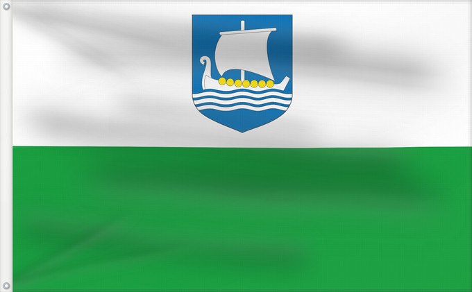 Drapeau, avec deux œillets métalliques et guindant renforcé : Saaremaa lipp	Saaremaa