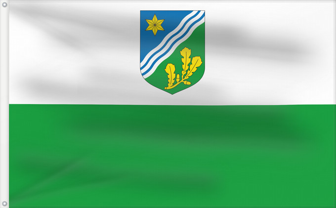 Drapeau, avec deux œillets métalliques et guindant renforcé : Tartumaa lipp	Tartumaa