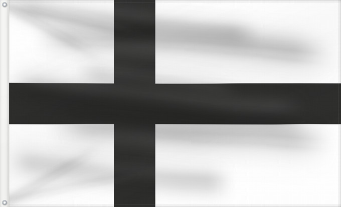 Flag, with two metal eyelets and reinforced hoist: United Baltic Duchy