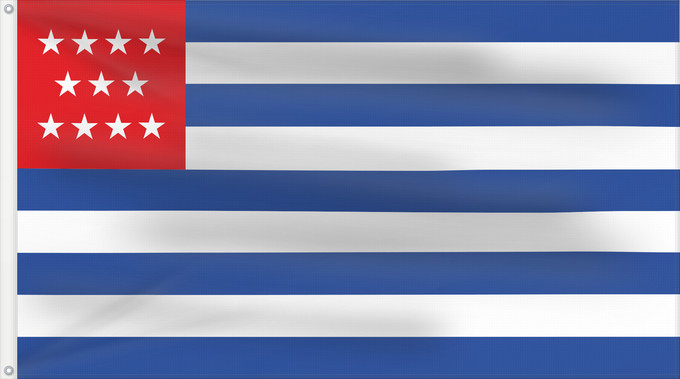 Flag, with two metal eyelets and reinforced hoist: El Salvador June 1865 El Salvador June 1865 El Salvador (juin 1865) El Salvador junio de 1865 El Salvador (Juni 1865) El Salvador (giugno 1865)