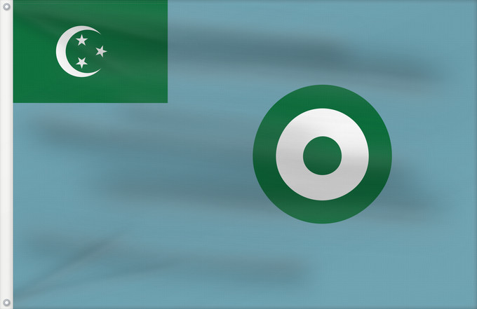 Flag, with two metal eyelets and reinforced hoist: Royal Egyptian Air Force 1922-1952 Ensign of the Royal Egyptian Air Force Armée de l'air royale égyptienne - Enseigne de l'armée de l'air (1922-1952) Fuerza Aérea Real Egipcia - Insignia Aérea (1922-1952) Königliche Ägyptische Luftwaffe - Luftwaffenflagg