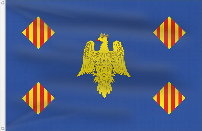 Bandera, con dos ojales metálicos y lado del asta reforzado: Aguilón	Aguilón-Zaragoza-Spain	Aguilón-Zaragoza
