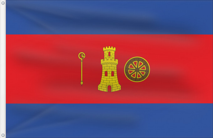Bandera, con dos ojales metálicos y lado del asta reforzado: Alborge	Alborge-Zaragoza-Spain	Alborge-Zaragoza