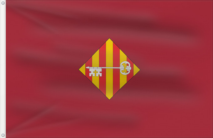 Bandera, con dos ojales metálicos y lado del asta reforzado: Alcira Spain Alcira Alzira , in Valencia province, Spain Alcira Proporciones 2 3. De carmesí