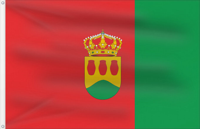 Bandera, con dos ojales metálicos y lado del asta reforzado: Alcorcón	D Alcorcón	Alkorkono	Alcorcóngo bandera	E Alcorcón	Bandièra d Alcorcón