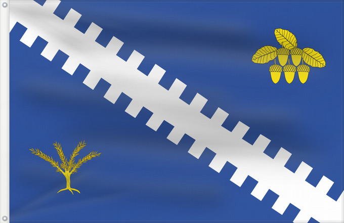 Bandera, con dos ojales metálicos y lado del asta reforzado: Aldehuela de Liestos	Aldehuela de Liestos-Zaragoza-Spain	Aldehuela de Liestos-Zaragoza