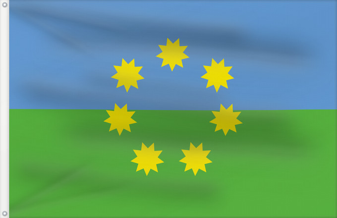Bandera, con dos ojales metálicos y lado del asta reforzado: Alfoz de Lloredo Spain