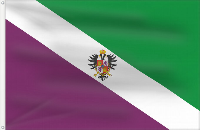 Drapeau, avec deux œillets métalliques et guindant renforcé : Alhaurín el Grande Spain	Alhaurín el Grande, in Málaga province, Spain	Alhaurín el Grande	Tafetán terciado en banda