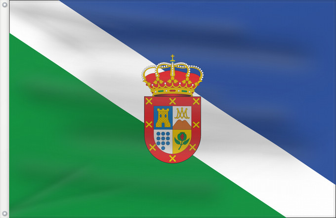 Bandera, con dos ojales metálicos y lado del asta reforzado: Alhendín  Granada	Alhendín, Granada, Spain	Alhendín	Alhendín, Granada, España.