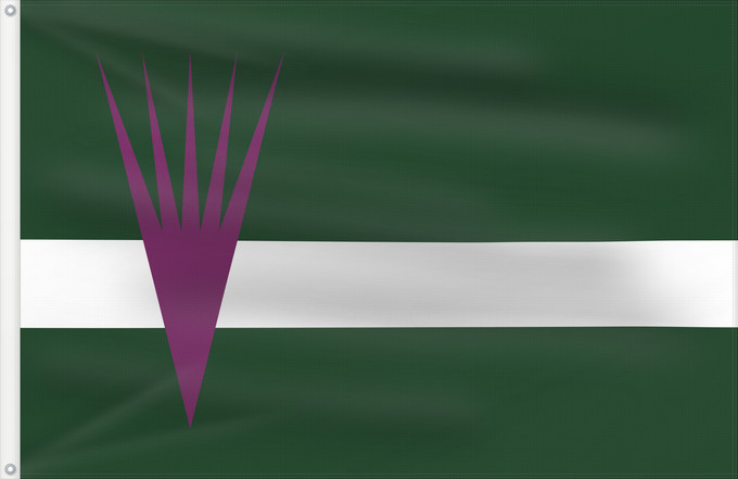 Bandera, con dos ojales metálicos y lado del asta reforzado: D Almacelles	It is easy to put a border around this flag image	Almacelles	Apaisada	Apaïsada