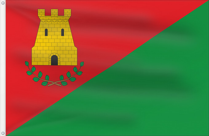 Drapeau, avec deux œillets métalliques et guindant renforcé : Almedíjar Spain Almedíjar, in Castellón province, Spain Almedíjar Proporciones 2 3. Por mitad en alto