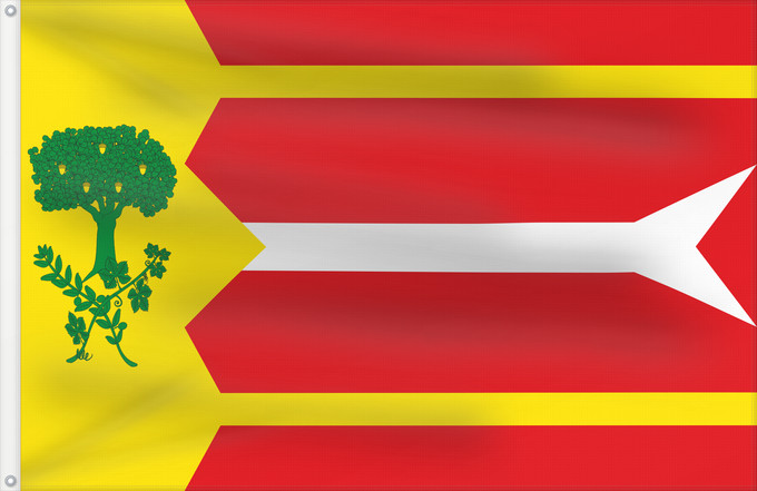 Bandera, con dos ojales metálicos y lado del asta reforzado: Alpartir	Alpartir-Zaragoza-Spain	Alpartir-Zaragoza