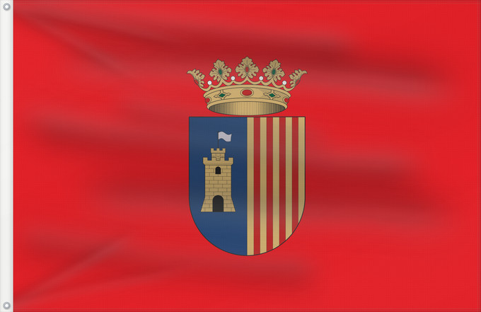 Drapeau, avec deux œillets métalliques et guindant renforcé : Altura Spain	Altura, in Castellón province, Spain	Altura	Proporciones 2 3. De rojo