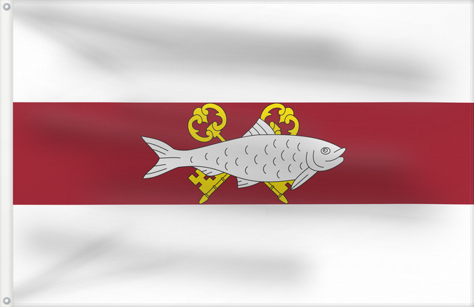 Bandera, con dos ojales metálicos y lado del asta reforzado: Andújar Spain Andújar, in Jaén province, Spain Andújar Paño rectangular