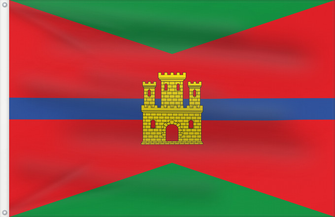 Flag, with two metal eyelets and reinforced hoist: Anento Anento-Zaragoza-Spain Anento-Zaragoza