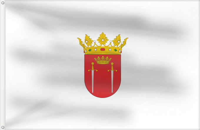 Bandera, con dos ojales metálicos y lado del asta reforzado: Aoiz	Aoiz Navarre-Spain	Villa y municipio de Aoiz  Navarra-España	Agoizko  Nafarroa  bandera