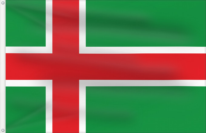 Bandera, con dos ojales metálicos y lado del asta reforzado: Arcenillas Spain