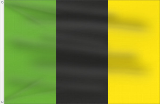 Bandera, con dos ojales metálicos y lado del asta reforzado: D Arsèguel	Arsèguel	Proporciones 2 3, tricolor vertical verde claro	Apaïsada
