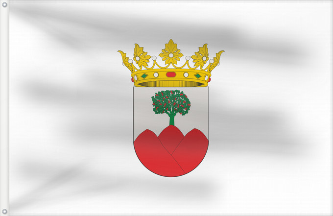 Bandera, con dos ojales metálicos y lado del asta reforzado: Ayódar Spain Coat of arms of Ayódar Valencian Community Ayódar (Drapeau) Ayódar Castelló Ayódar (Flagge) Ayódar (Bandiera) D Aiòder Alt Millars