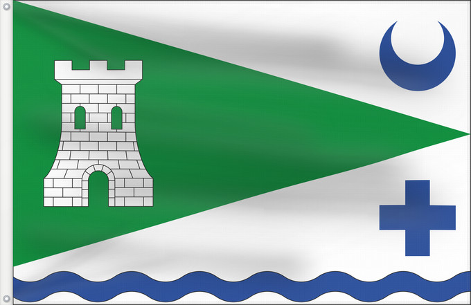 Bandera, con dos ojales metálicos y lado del asta reforzado: Bayárcal  Almería	Bayarcal, Almería, Spain	Bayárcal	Bayárcal, Almería, España