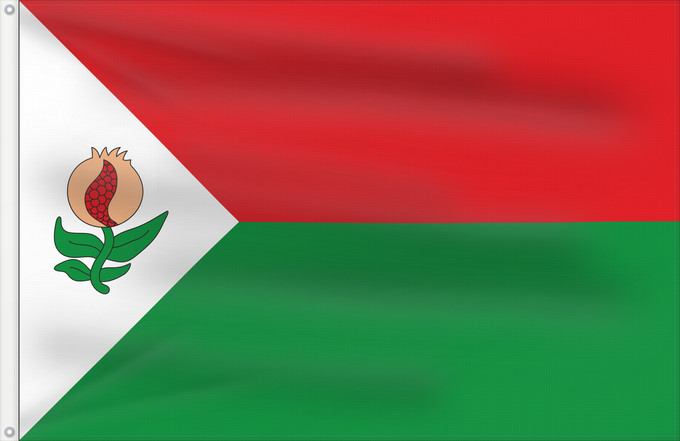 Bandera, con dos ojales metálicos y lado del asta reforzado: Beas de Granada Granada Beas de Granada, Granada, Spain Beas de Granada Beas de Granada, Granada, España